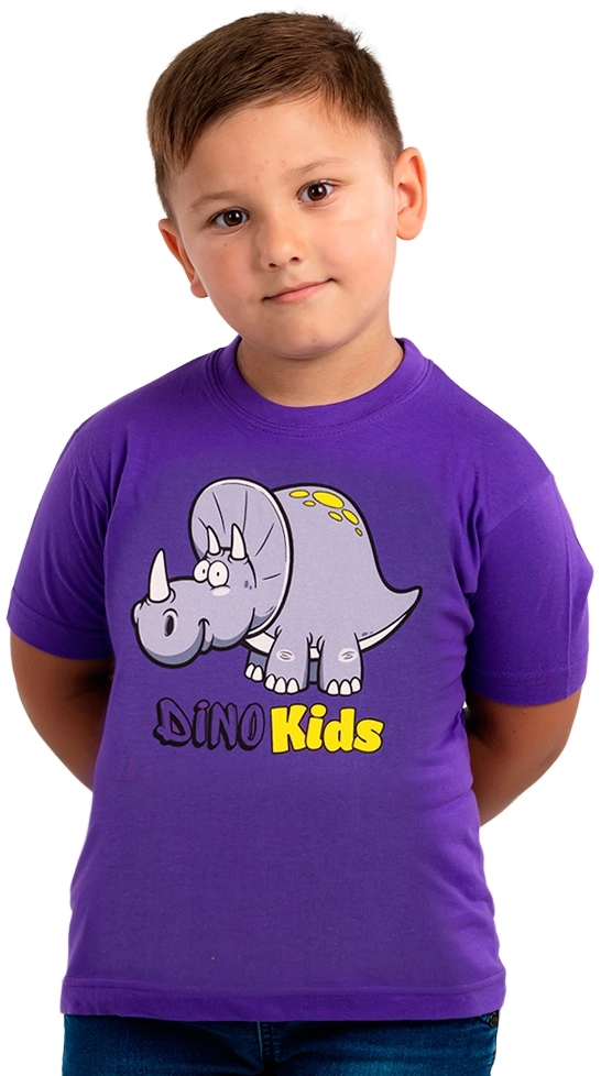 Футболка бавовняна дитяча Cherry 6-7р темно-фіолетовафото3