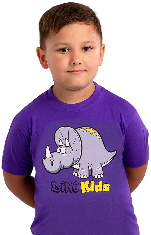 Футболка бавовняна дитяча Cherry 6-7р темно-фіолетовафото4