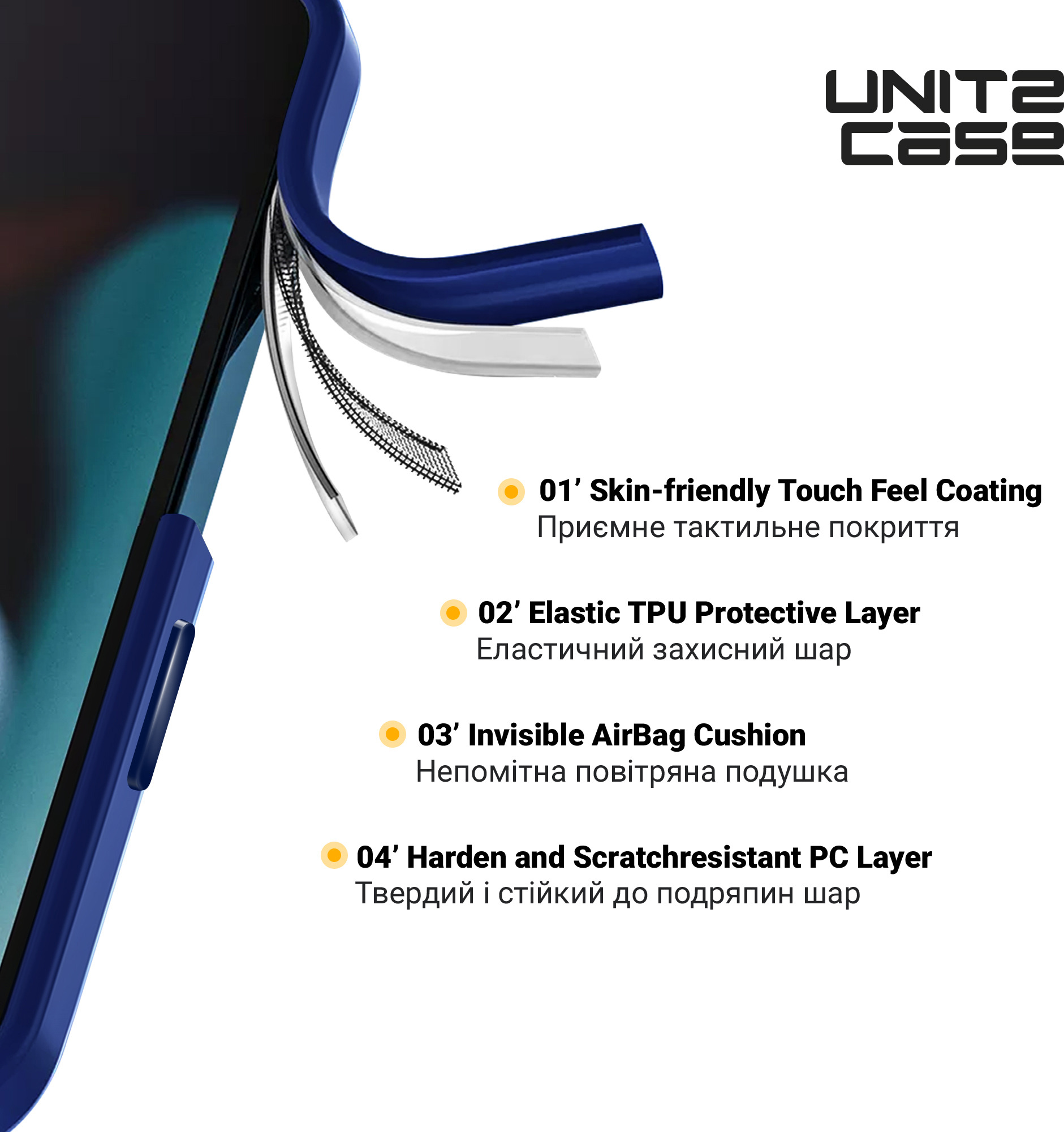 Чохол ArmorStandart UNIT2 для Apple iPhone 13 Blue (ARM79517)фото5
