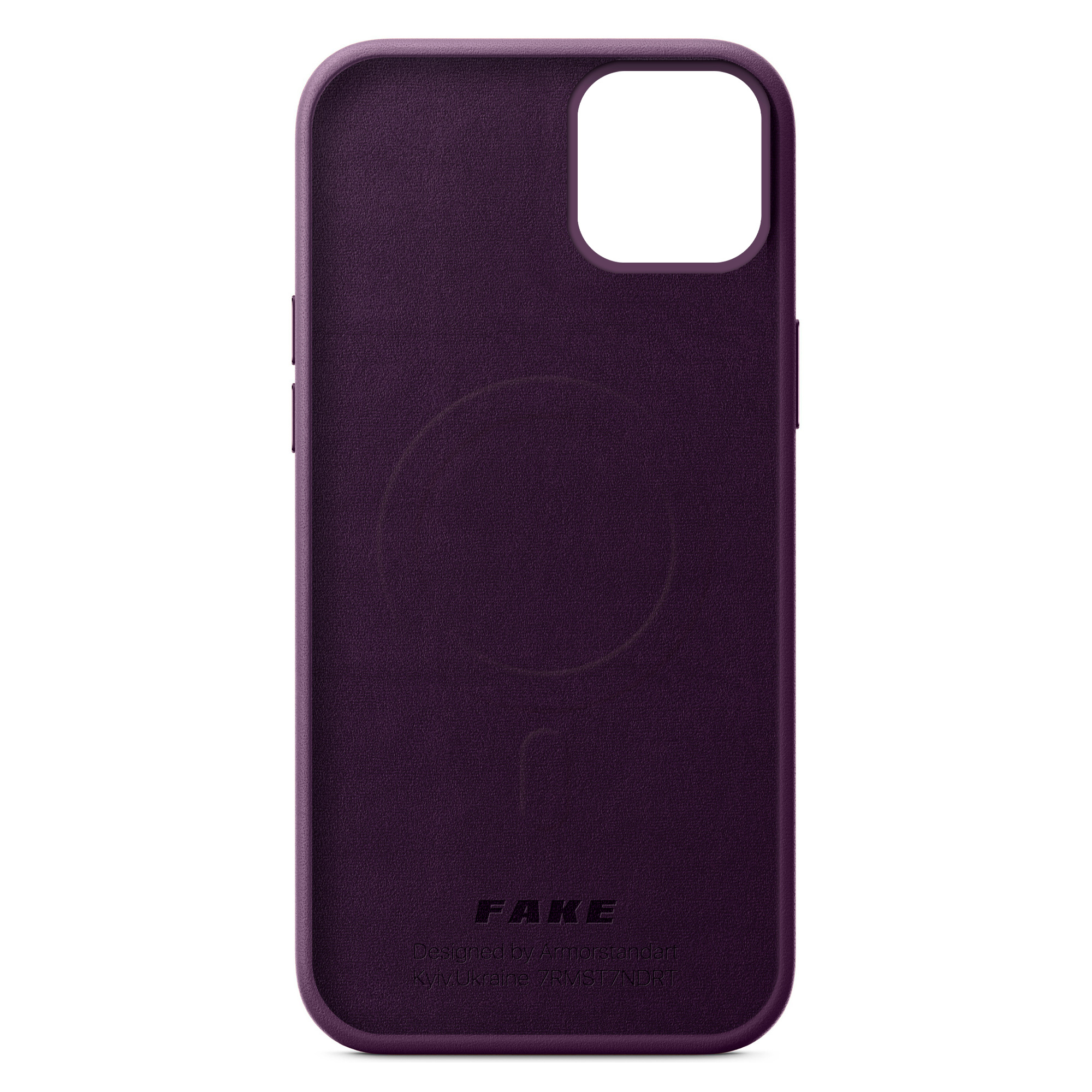 Чохол ArmorStandart FAKE Leather Case для Apple iPhone 13 Dark Cherry (ARM61370)фото