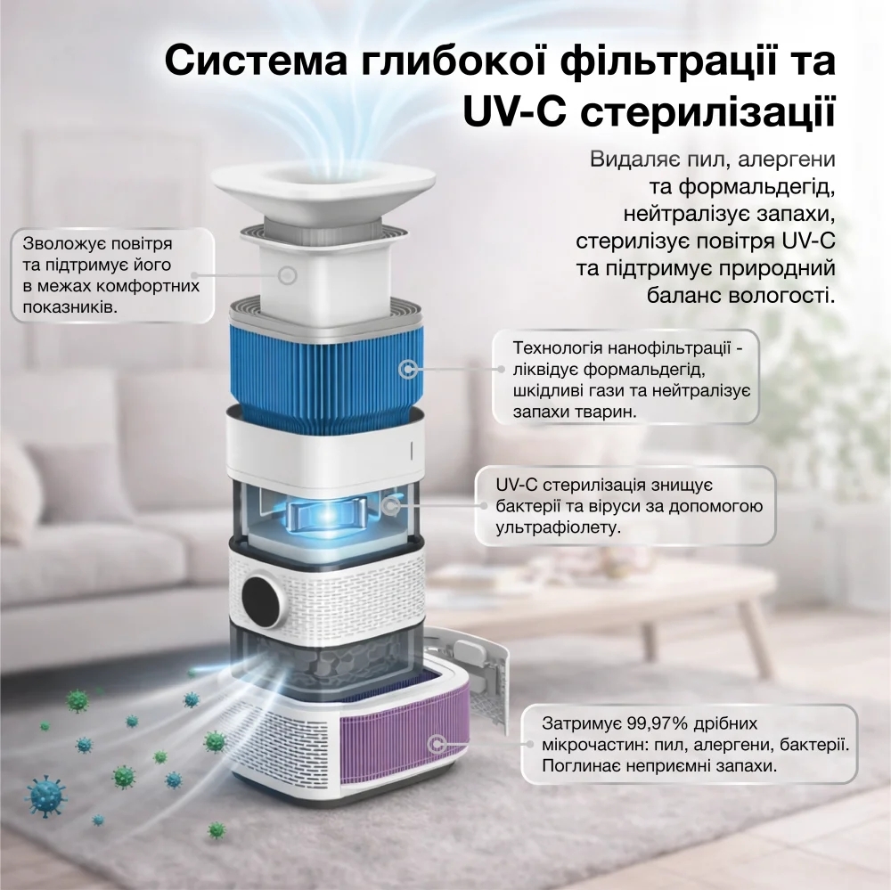 Очиститель воздуха Hyundai HAJIN300KR фото 