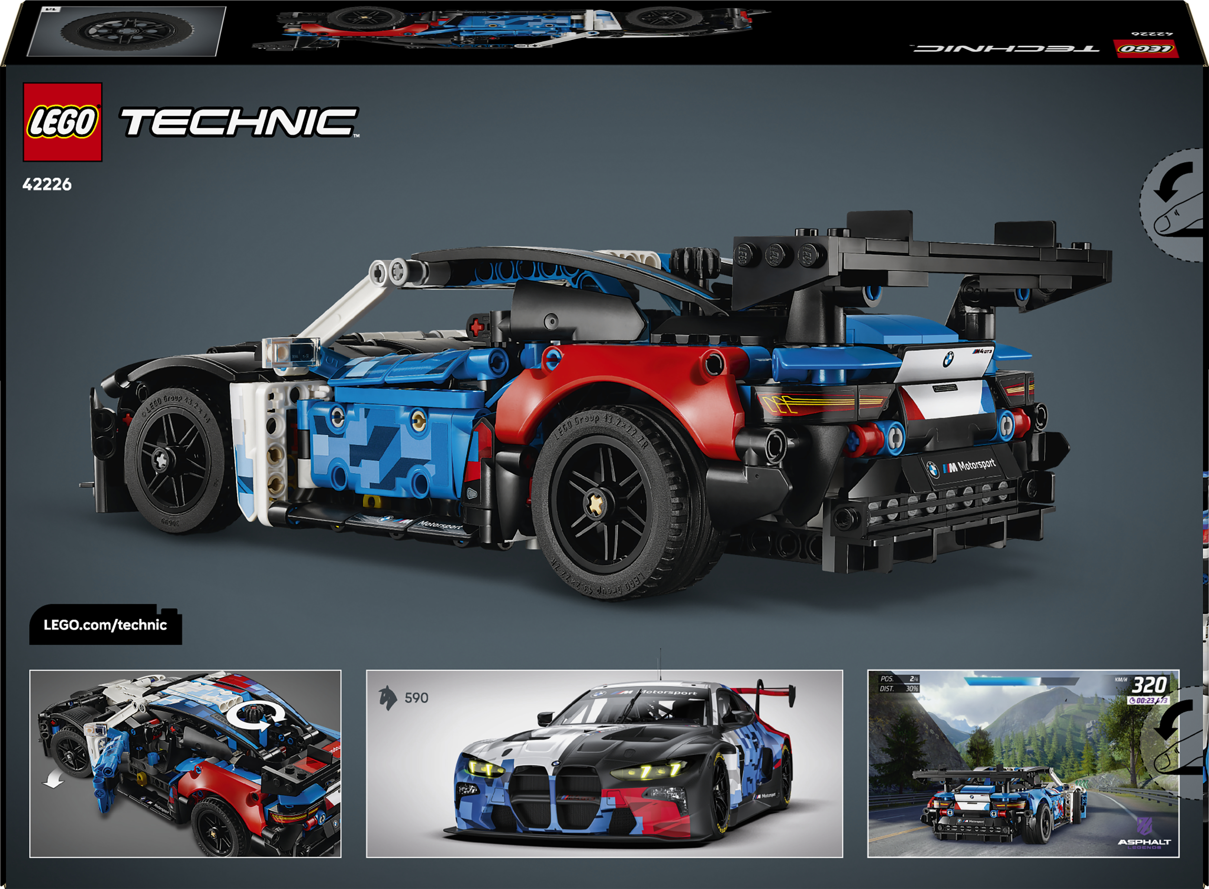 LEGO 42226 Technic Автомобиль для гонки BMW M4 GT3 EVO фото 12