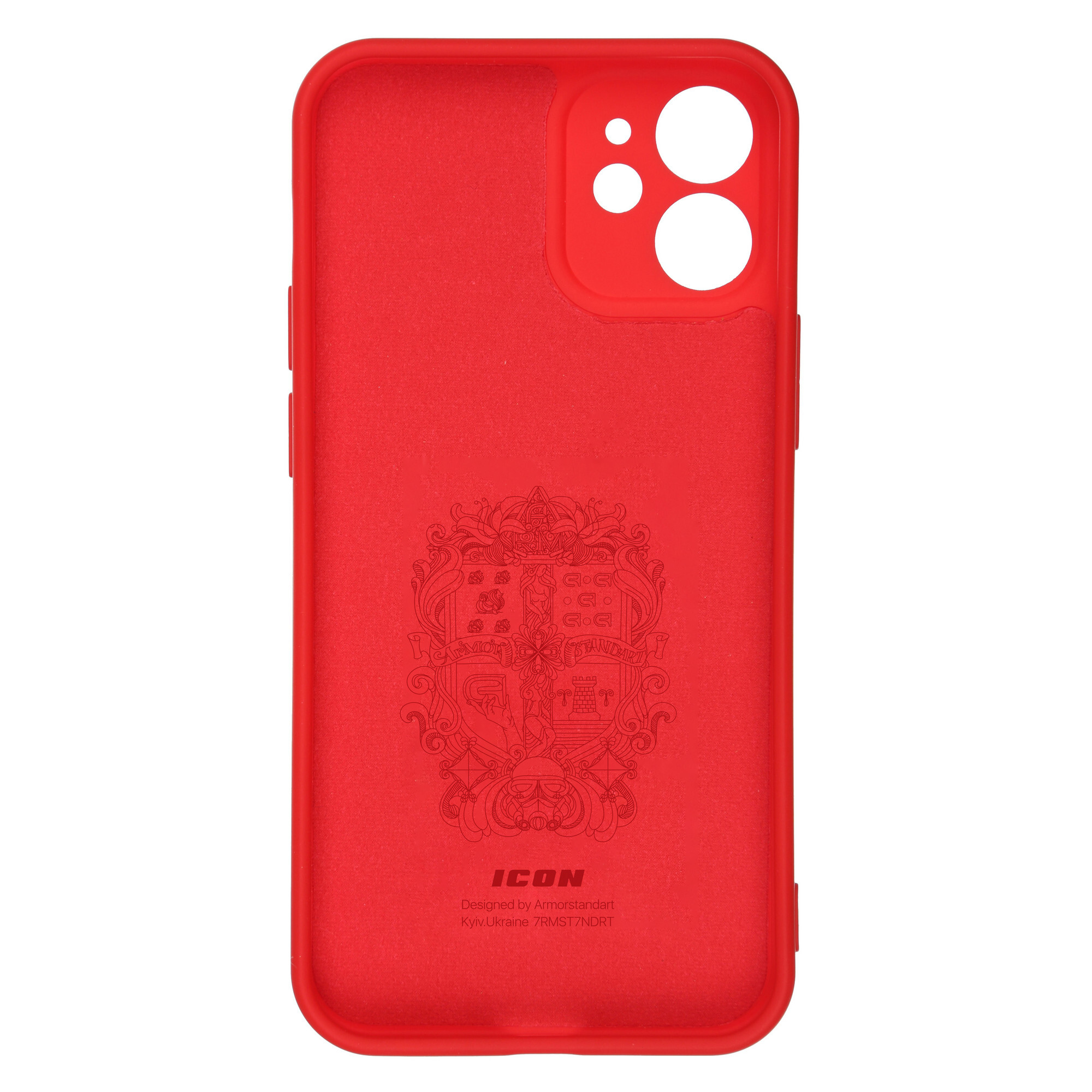 Чохол ArmorStandart ICON для Apple iPhone 12 Mini Camera cover Chili Red (ARM57487)фото2