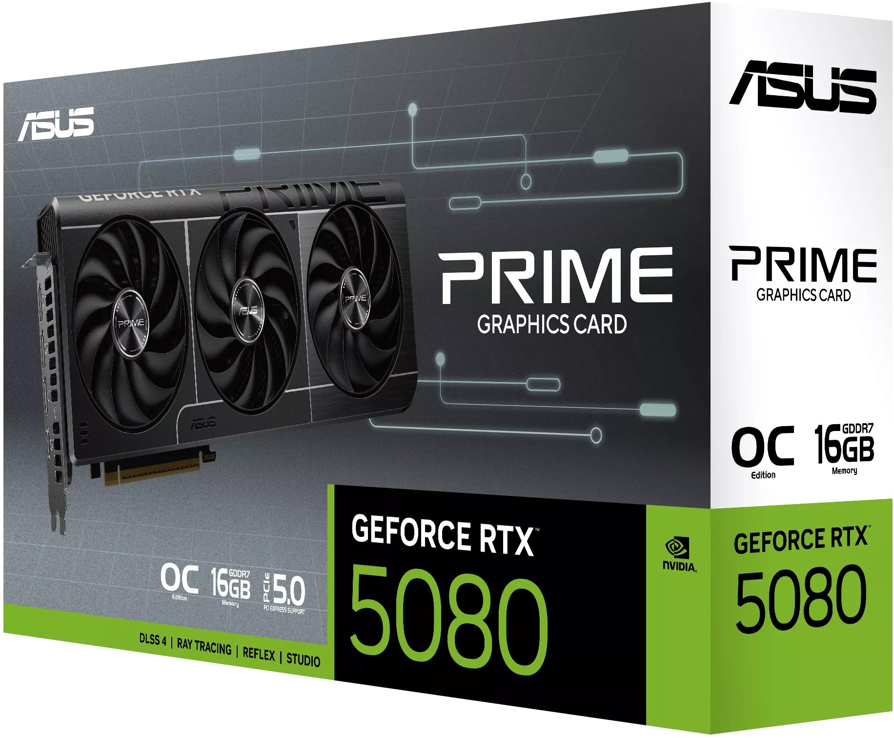 Видеокарта ASUS GeForce RTX5080 16GB PRIME OC (PRIME-RTX5080-O16G) фото13