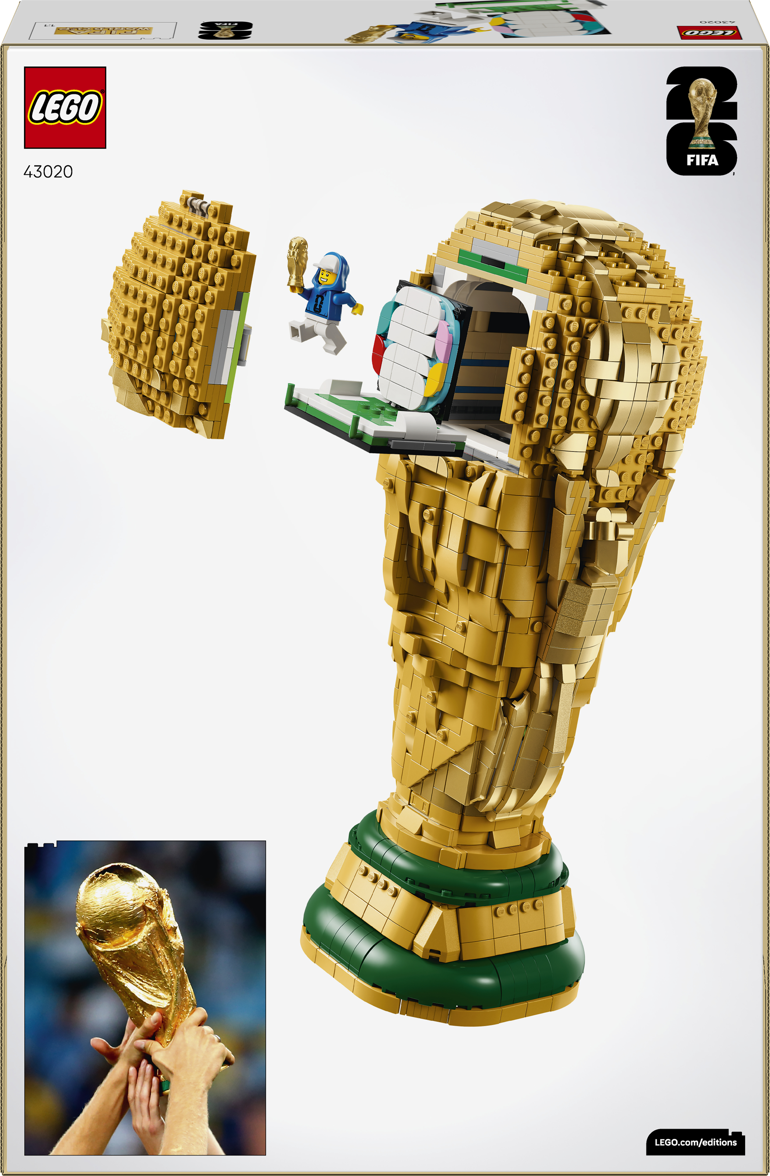 LEGO 43020 Editions Football Официальный трофей чемпионата мира по футболу FIFA фото 
