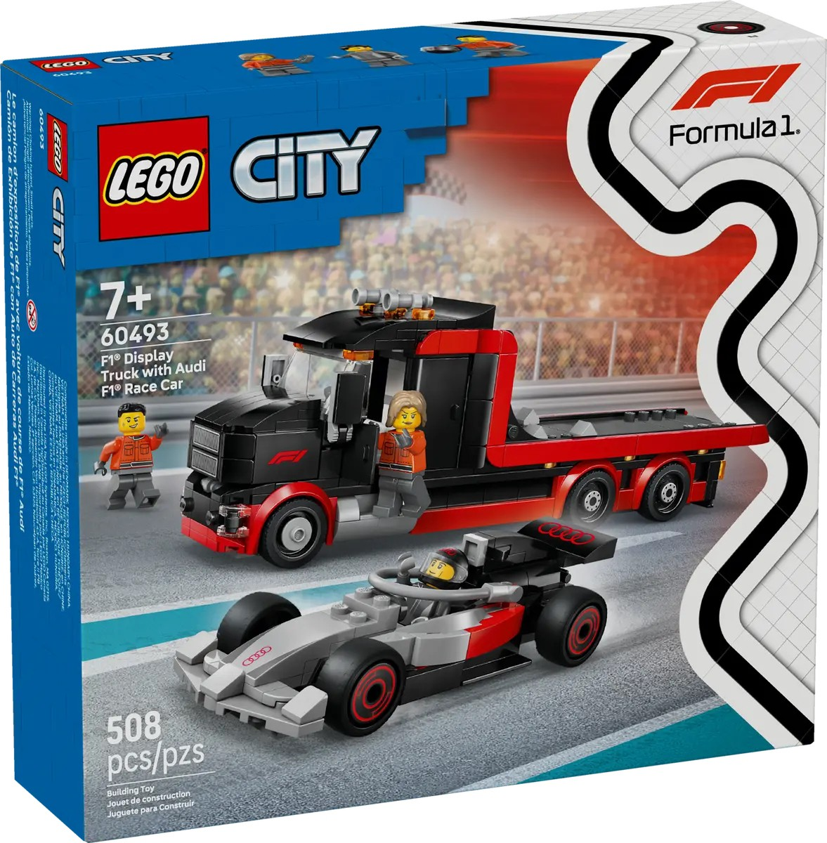LEGO 60493 City Грузовик для демонстрации F1 с гоночным автомобилем Audi F1 фото 2