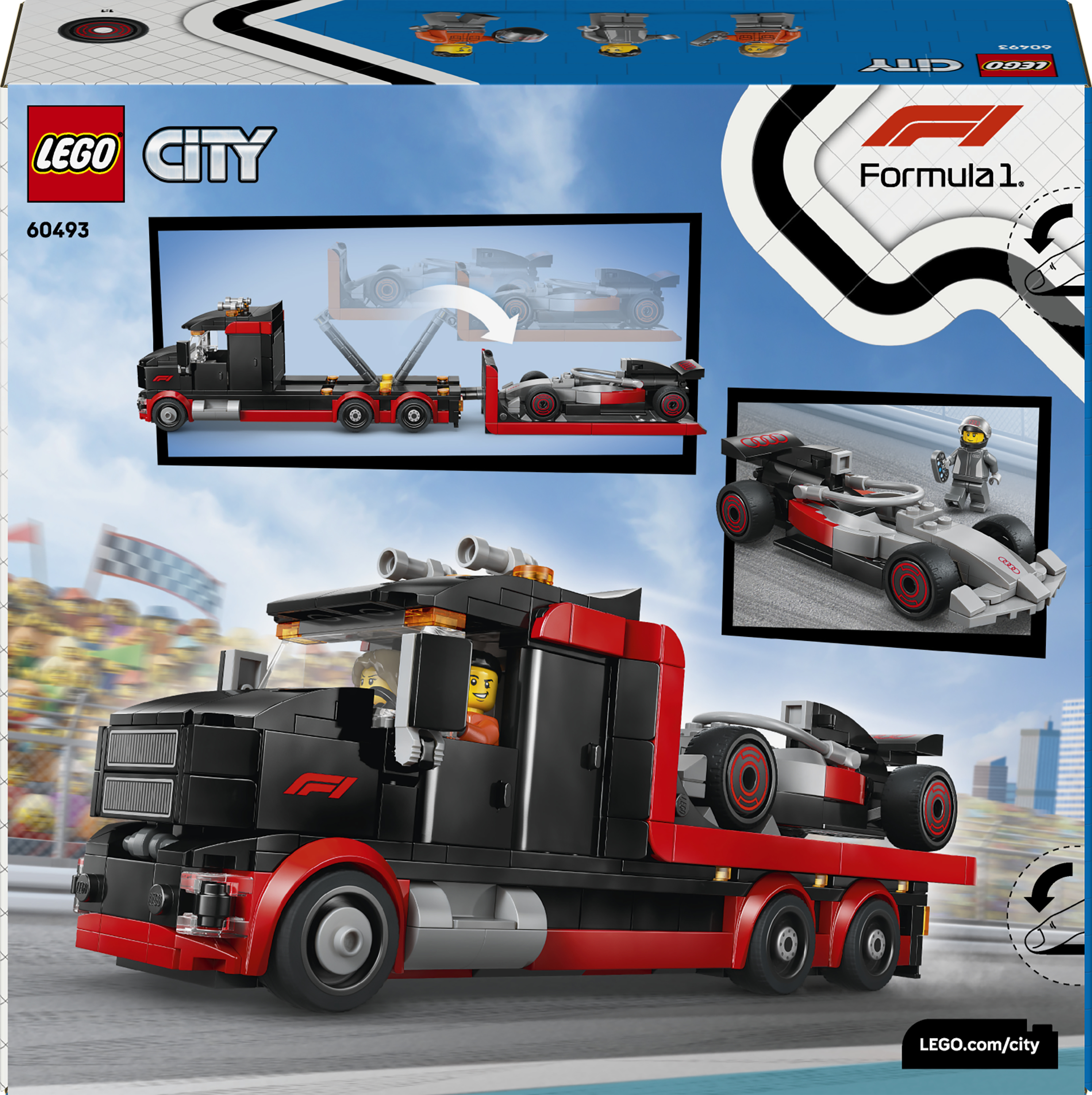LEGO 60493 City Грузовик для демонстрации F1 с гоночным автомобилем Audi F1 фото 12