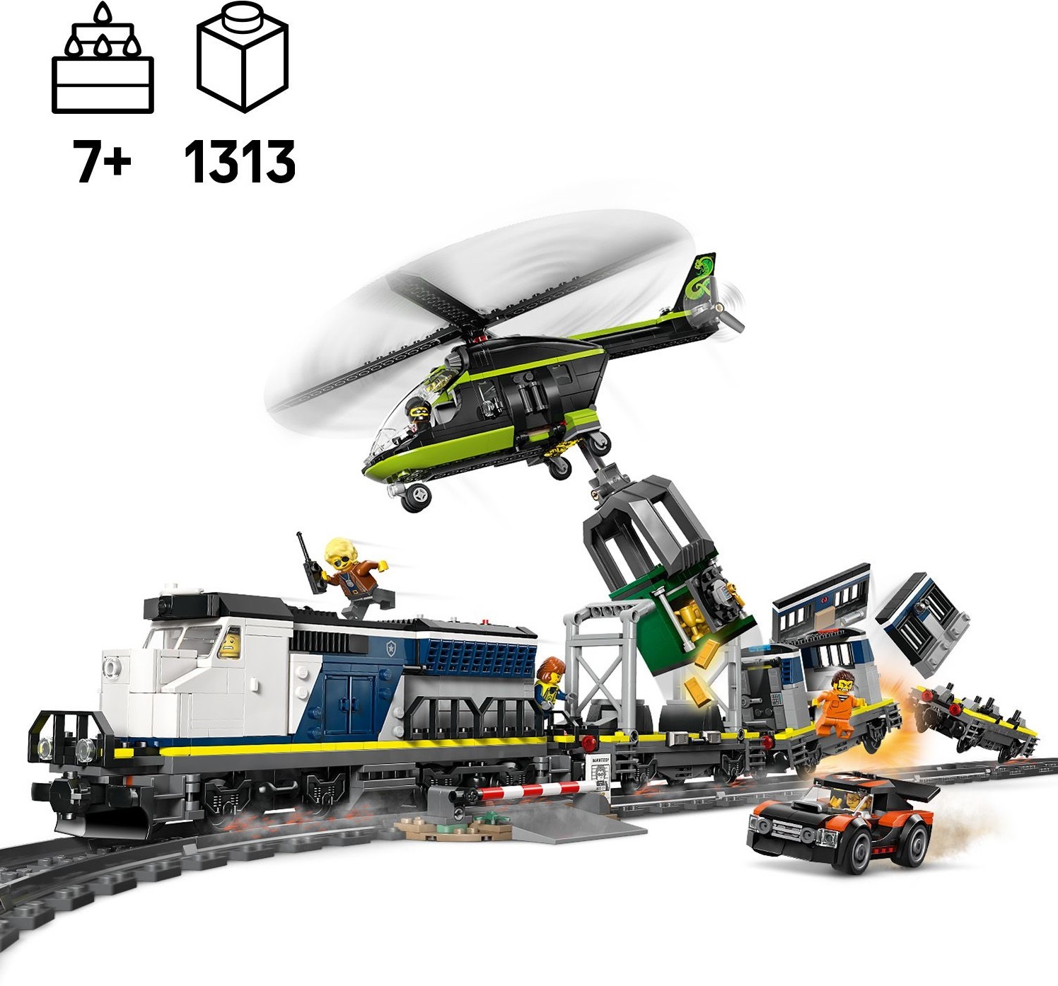 LEGO 60508 City Ограбление полицейского поезда фото 2