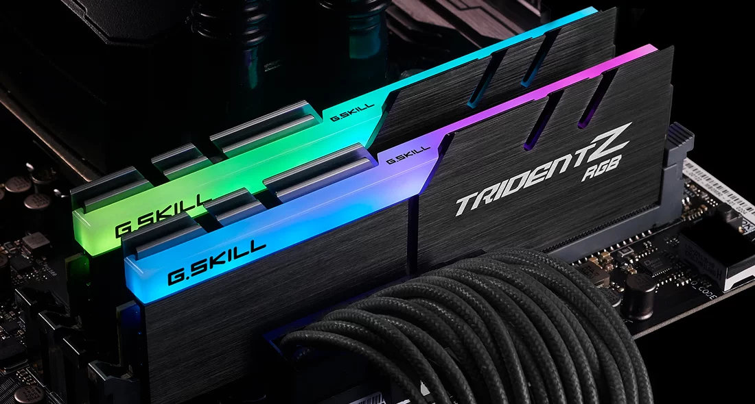Пам'ять для ПК G.Skill DDR4 32GB (2x16GB) 3600 MHz Trident Z RGB (F4-3600C18D-32GTZR)фото
