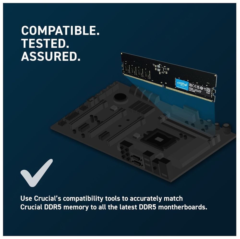 Пам'ять для ПК Micron DDR5 32GB 4800 MHz (CT32G48C40U5)фото