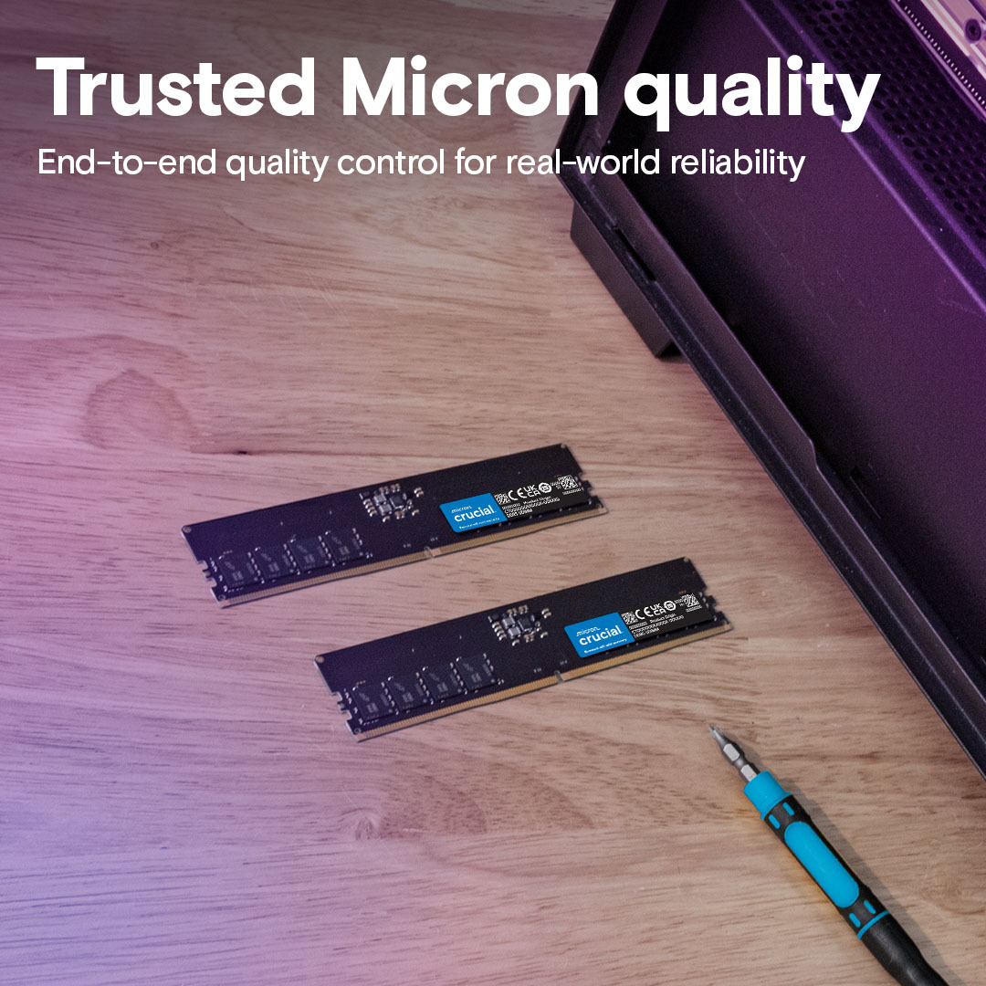 Память для ПК Micron DDR5 16GB 4800 MHz (CT16G48C40U5) фото 