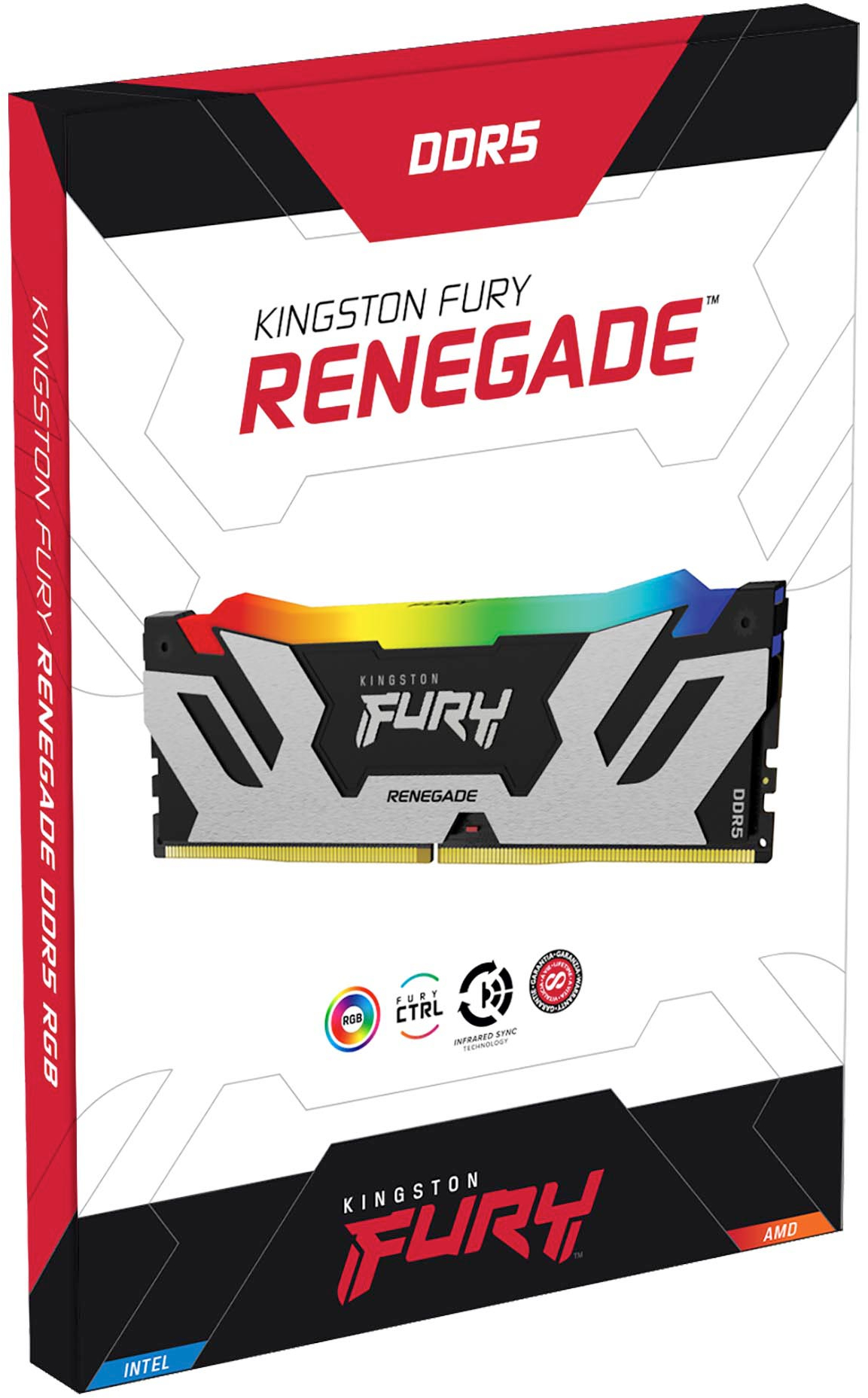 Память для ПК Kingston DDR5 96GB (2x48GB) 6400 MHz FURY Renegade RGB XMP (KF564C32RSAK2-96) фото 3