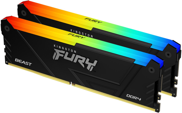 32GB DDR4 BEAST FURY Kingston メモリー (16GB x 2 Kit, Memory Desktop Channel Dual DDR4 32GB Beast FURY Kingston 2) x メモリー