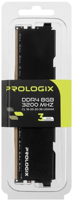Пам'ять для ПК Prologix DDR4 8GB 3200 MHz Black (PRO8GB3200B4) фото4