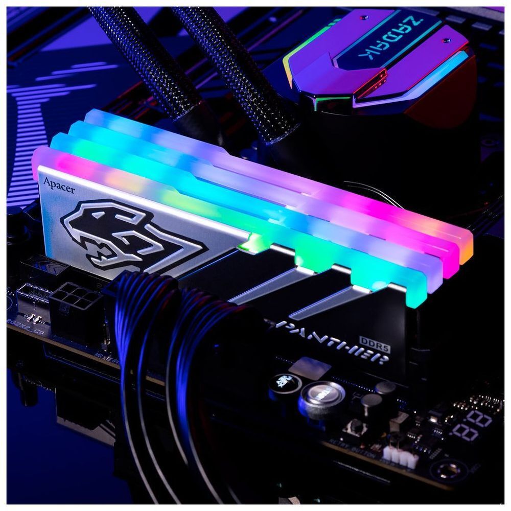 Пам'ять для ПК APACER DDR5 32GB (2x16GB) 5600 MHz Panther RGB (AH5U32G56C5229BAA-2) фото4