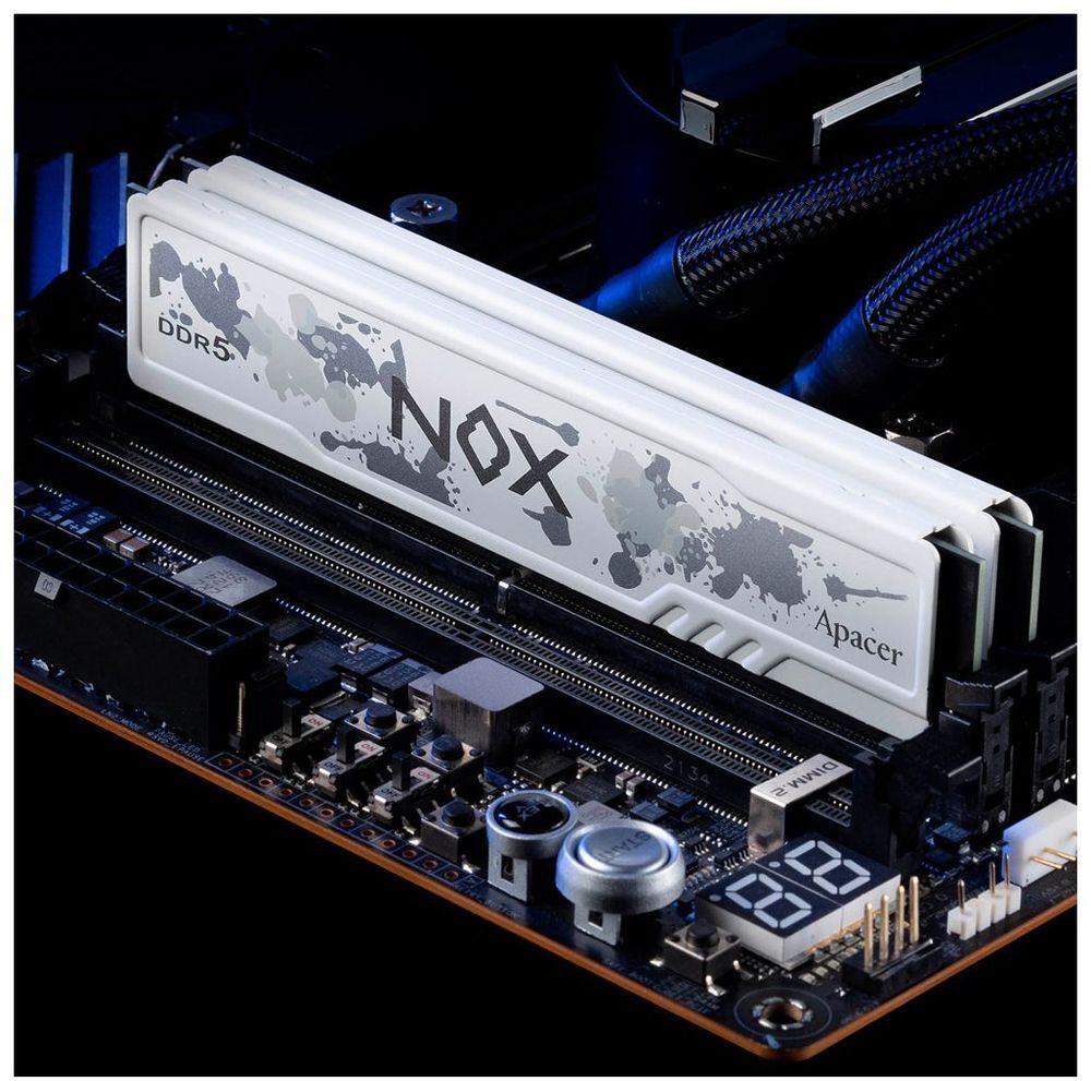Пам'ять для ПК APACER DDR5 32GB (2x16GB) 6000 MHz NOX White (AH5U32G60C622MWAA-2) фото2