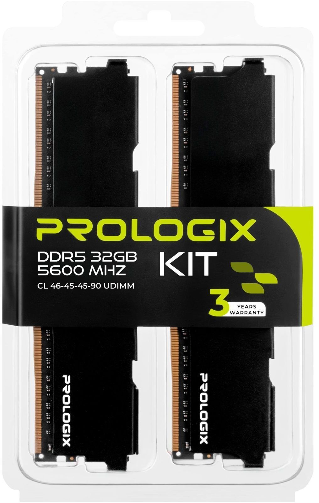 Память для ПК Prologix DDR5 32GB (2x16GB) 5600 MHz Black (PRO32GB5600B5K) фото3