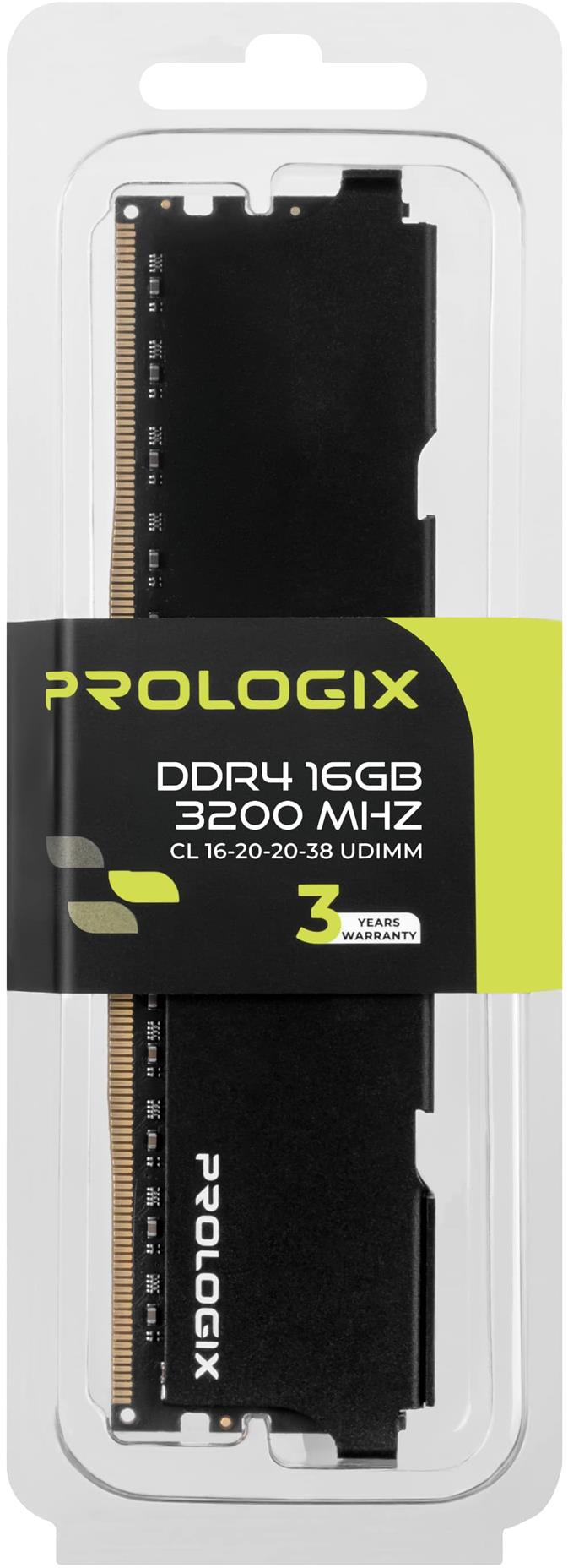 Память для ПК Prologix DDR4 16GB 3200 MHz Black (PRO16GB3200B4) фото5