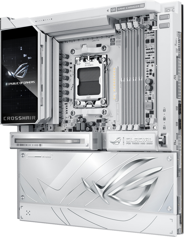 Материнcька плата ASUS ROG CROSSHAIR X870E GLACIAL (90MB1NQ0-M0EAY0)фото