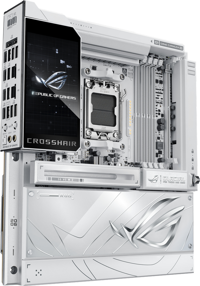 Материнcька плата ASUS ROG CROSSHAIR X870E GLACIAL (90MB1NQ0-M0EAY0)фото