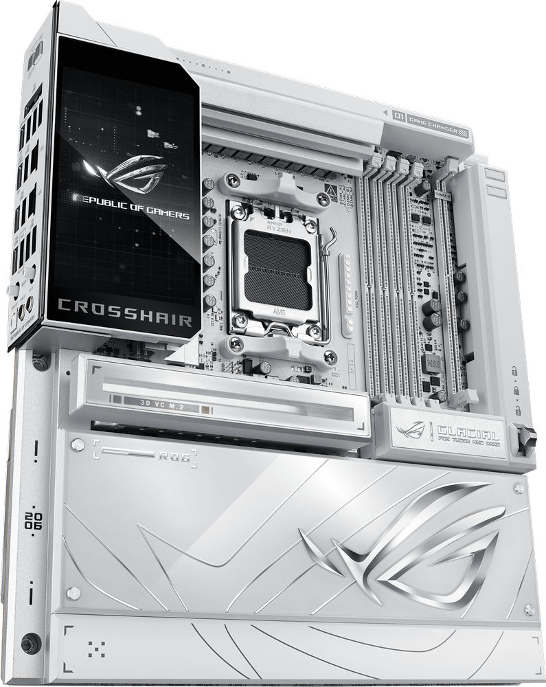 Материнcька плата ASUS ROG CROSSHAIR X870E GLACIAL (90MB1NQ0-M0EAY0)фото