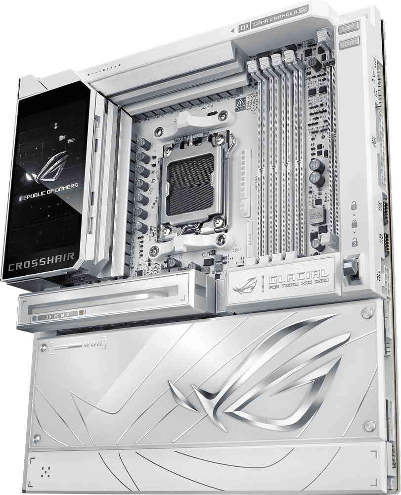Материнcька плата ASUS ROG CROSSHAIR X870E GLACIAL (90MB1NQ0-M0EAY0)фото