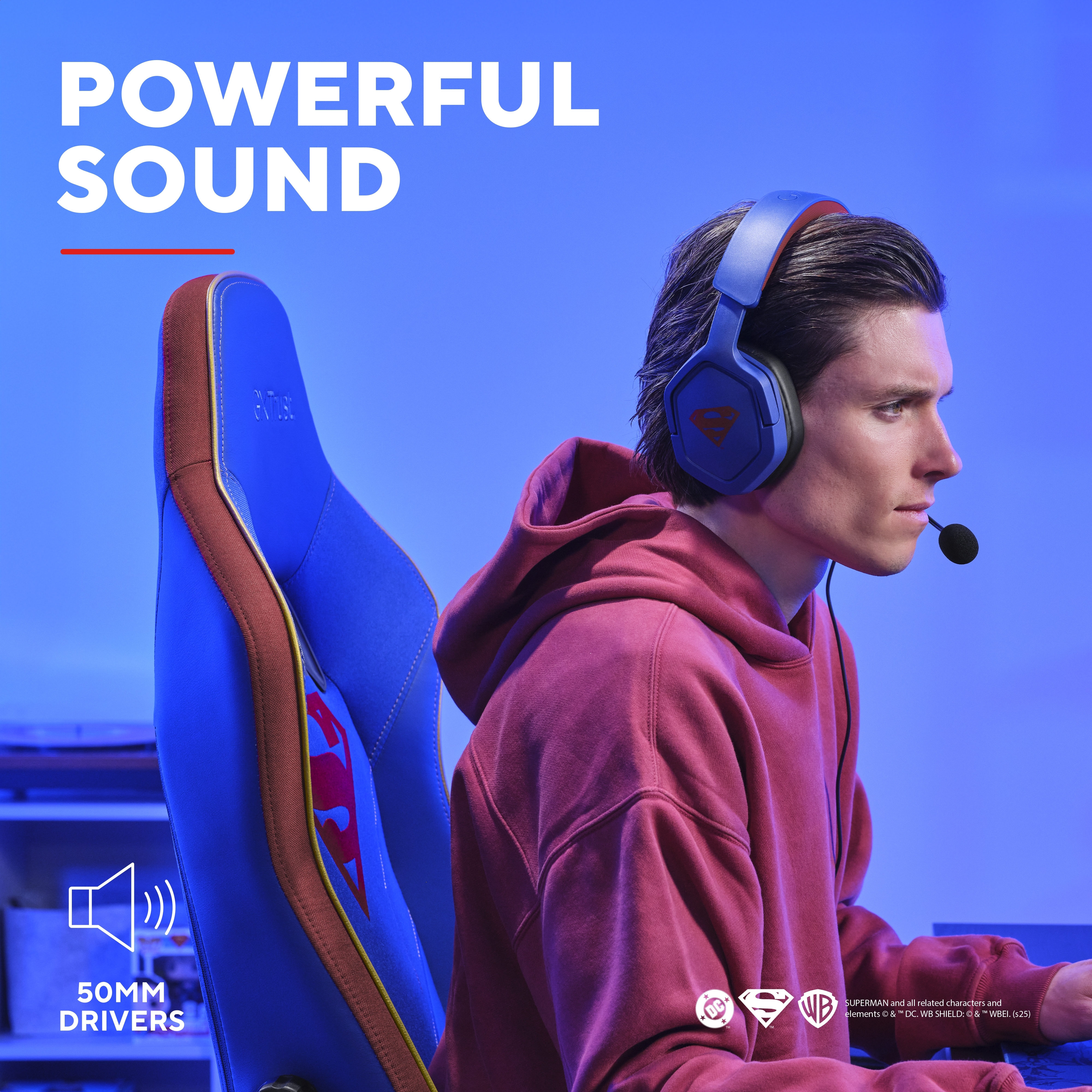 Ігрова гарнітура Trust GXT492SM Carus Superman edition (25739_TRUST)фото