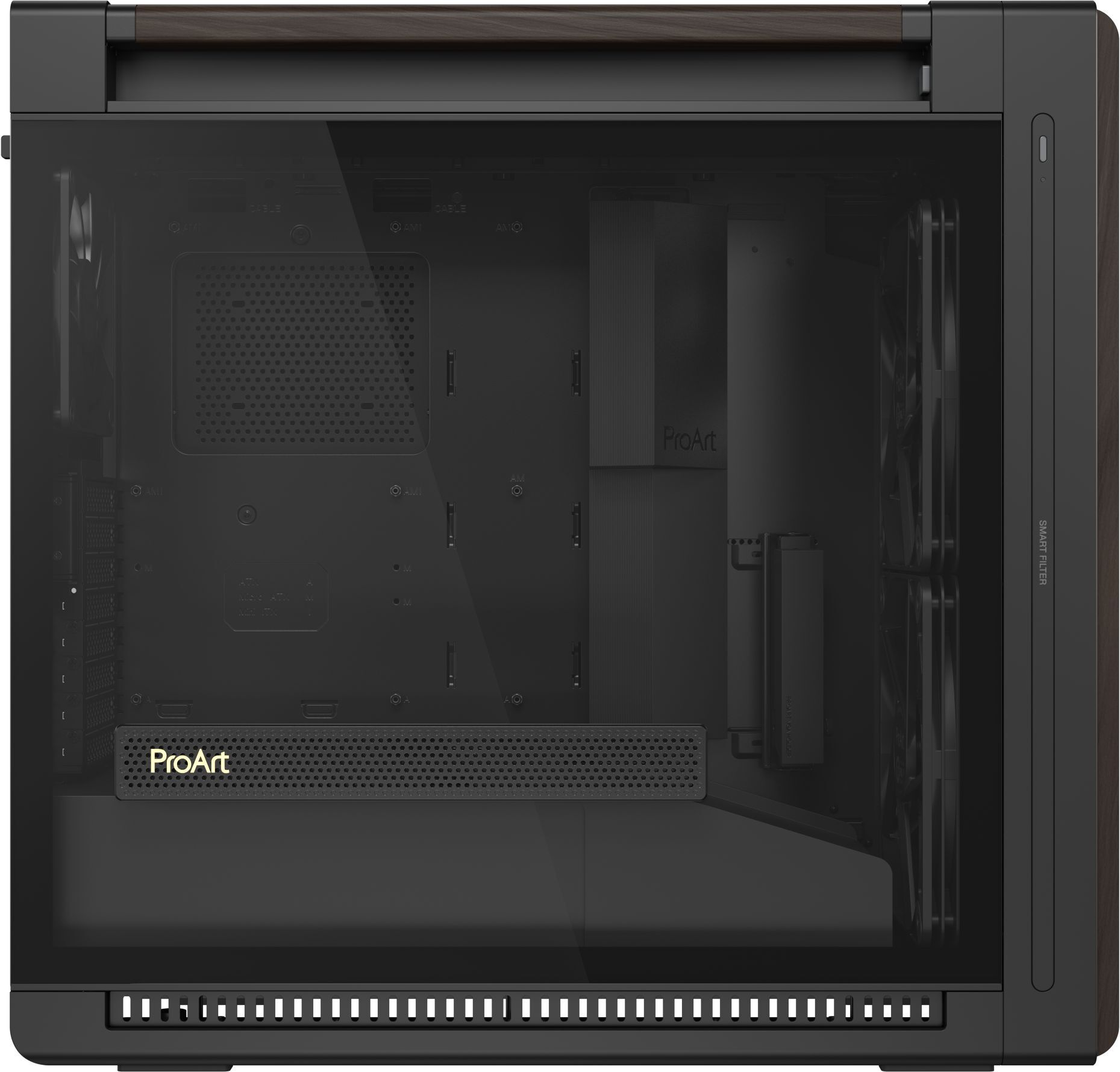 Корпус ASUS PROART PA602 WOOD TG PWM BLACK (90DC00J0-B09010) фото 6