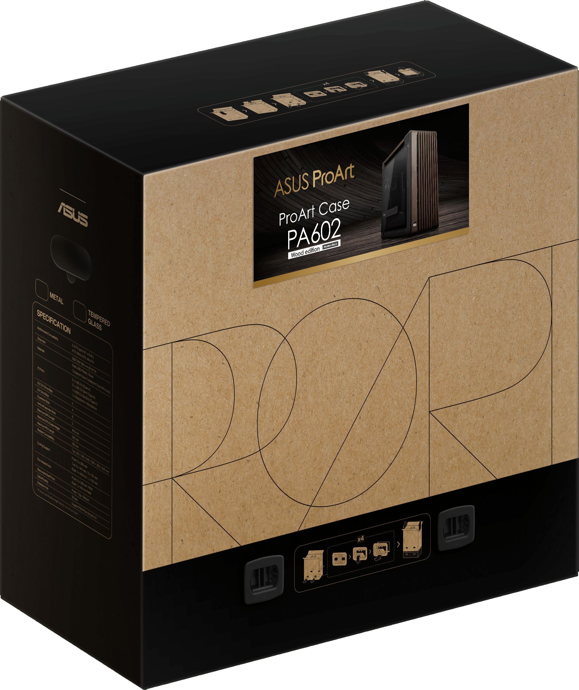 Корпус ASUS PROART PA602 WOOD TG PWM BLACK (90DC00J0-B09010) фото 17