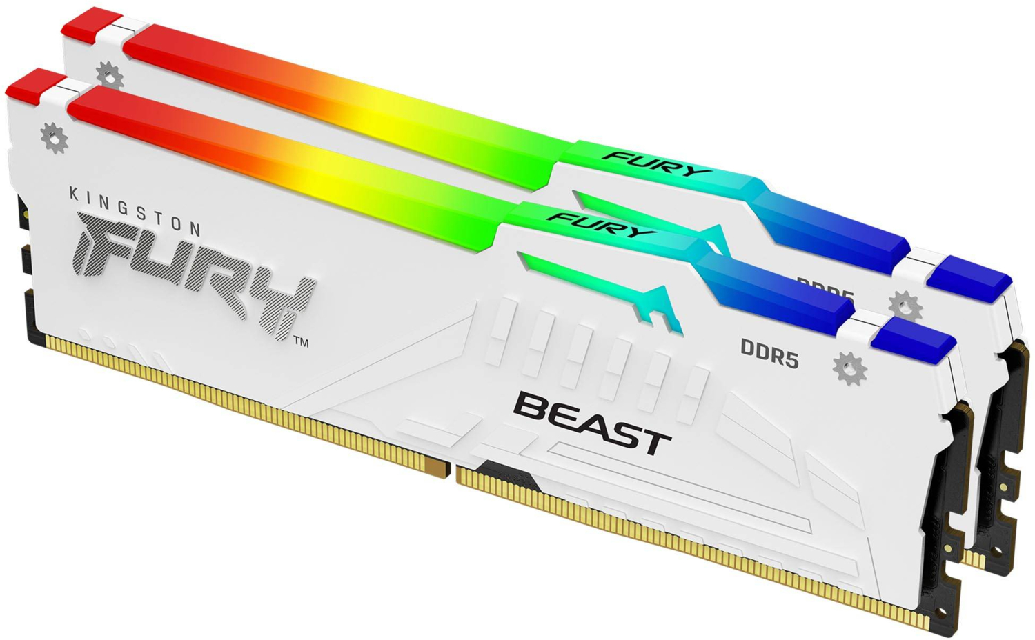 Память для ПК Kingston DDR5 32GB (2x16GB) 6000 MHz FURY Beast RGB