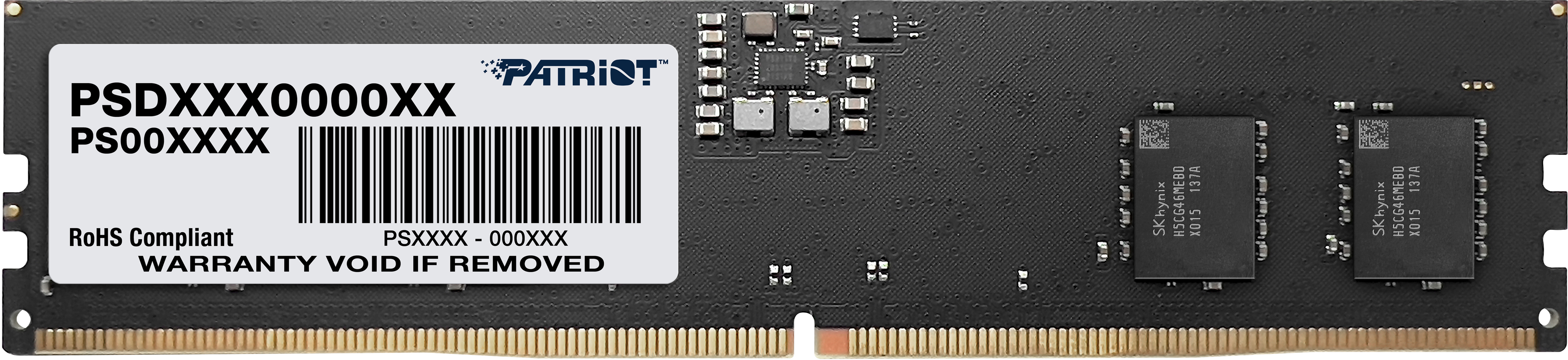 Память для ПК Patriot DDR5 16GB (2x8GB) 4800 MHz Signature Line (PSD516G4800K) фото 