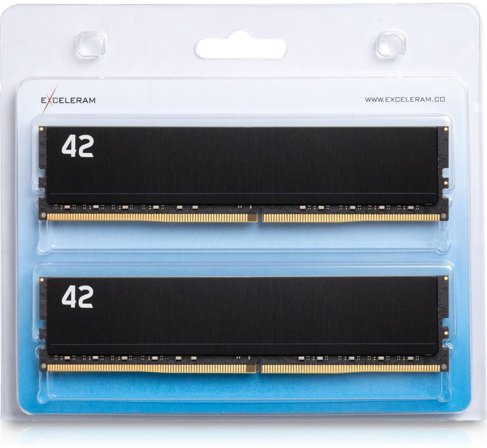 Память для ПК eXceleram DDR4 16GB (2x8GB) 3200 MHz 42-Series (E-42-002D-16) фото 