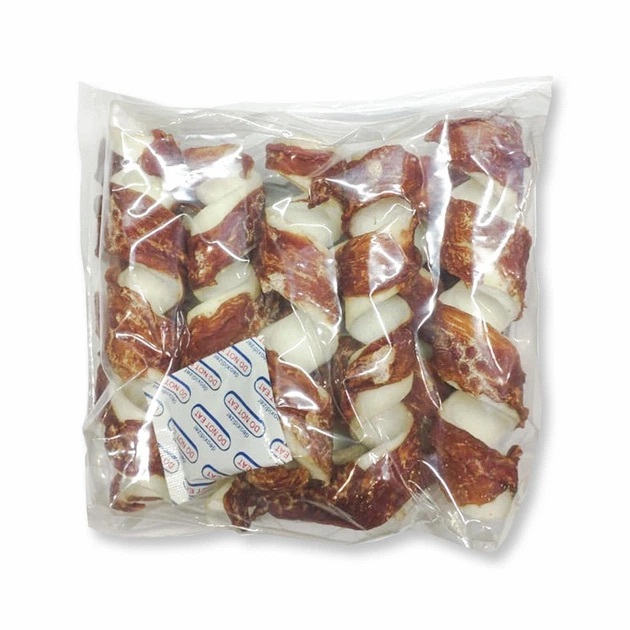 Лакомство для собак AnimAll Snack 09804 жевательные спиральки с уткой 500 г фото 2