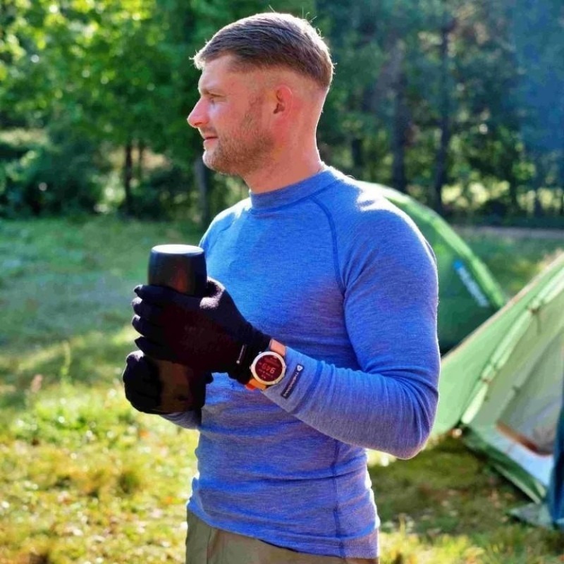 Термолонгслів чоловічий Thermowave Merino Warm Active 12ACTI411-680 M синій фото3