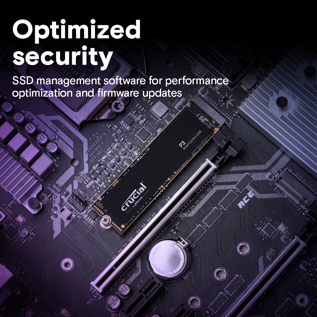 SSD накопитель Crucial M.2 2280 1TB (CT1000P3SSD8) фото 