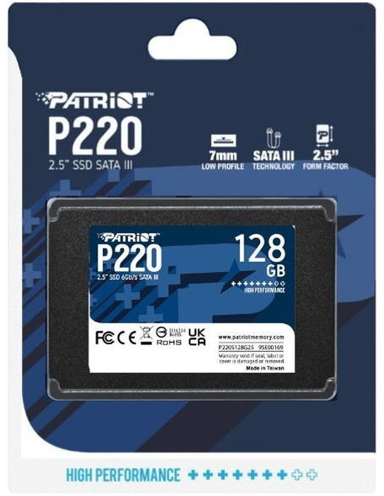 SSD накопичувач Patriot 2.5" 128GB P220 (P220S128G25)фото