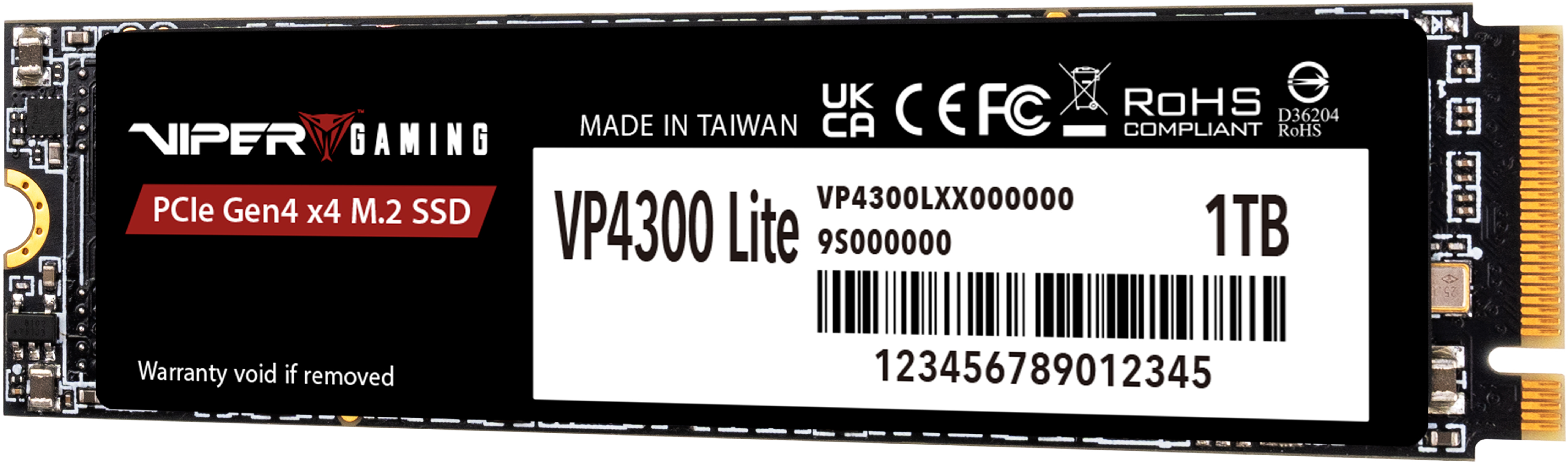 SSD накопичувач Patriot Viper M.2 2280 1TB VP4300L (VP4300L1TBM28H)фото