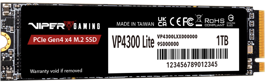 SSD накопичувач Patriot Viper M.2 2280 1TB VP4300L (VP4300L1TBM28H)фото