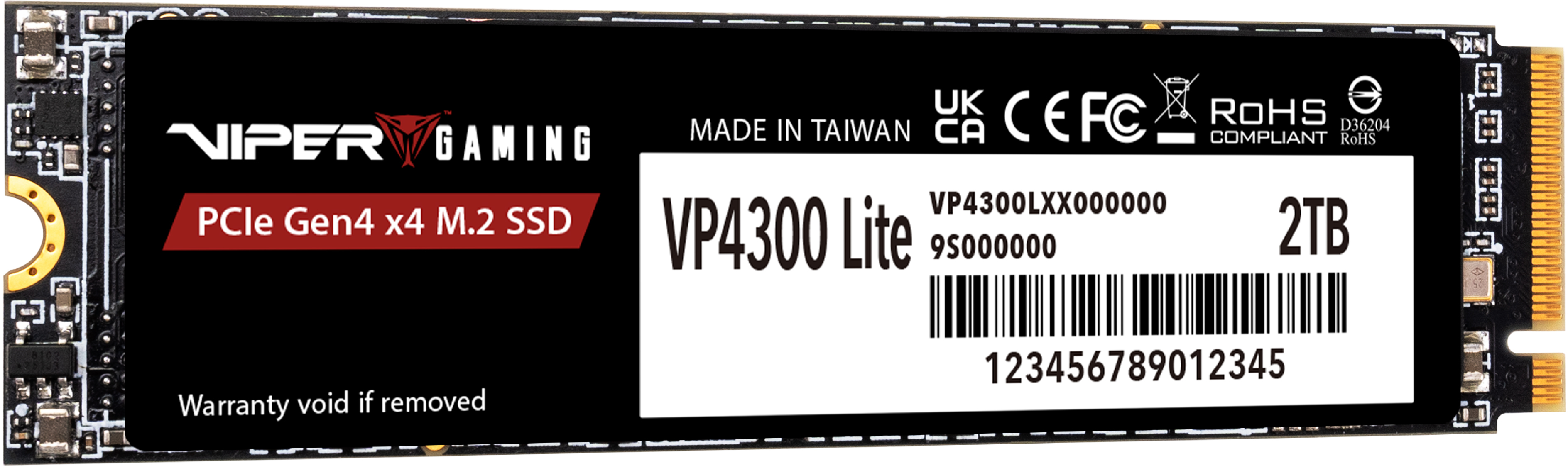 SSD накопитель Patriot Viper M.2 2280 2TB VP4300L (VP4300L2TBM28H) фото 