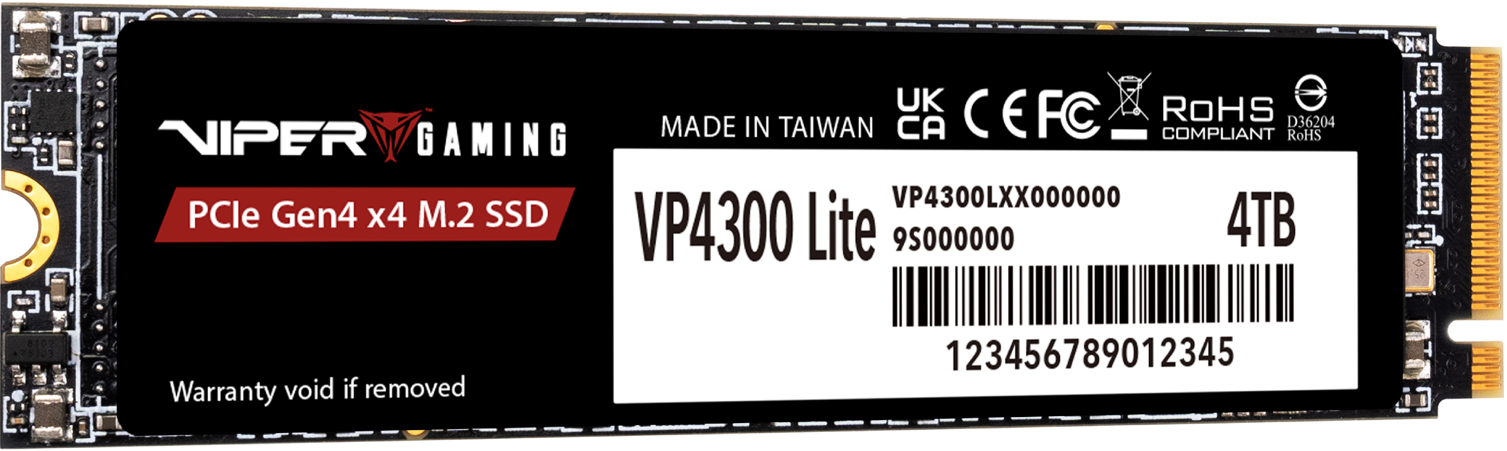 SSD накопичувач Patriot Viper M.2 2280 4TB VP4300L (VP4300L4TBM28H)фото