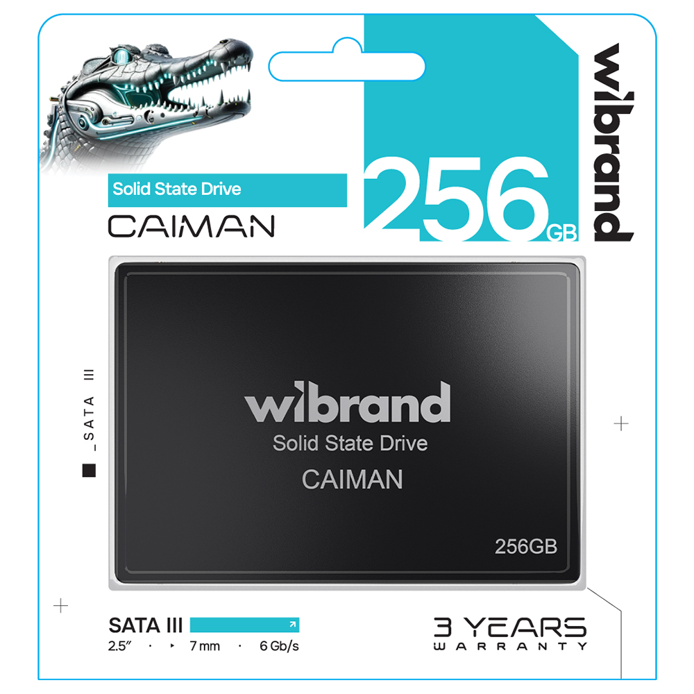 SSD накопитель Wibrand 2.5" 256GB Caiman (WI2.5SSD/CA256GBST) фото