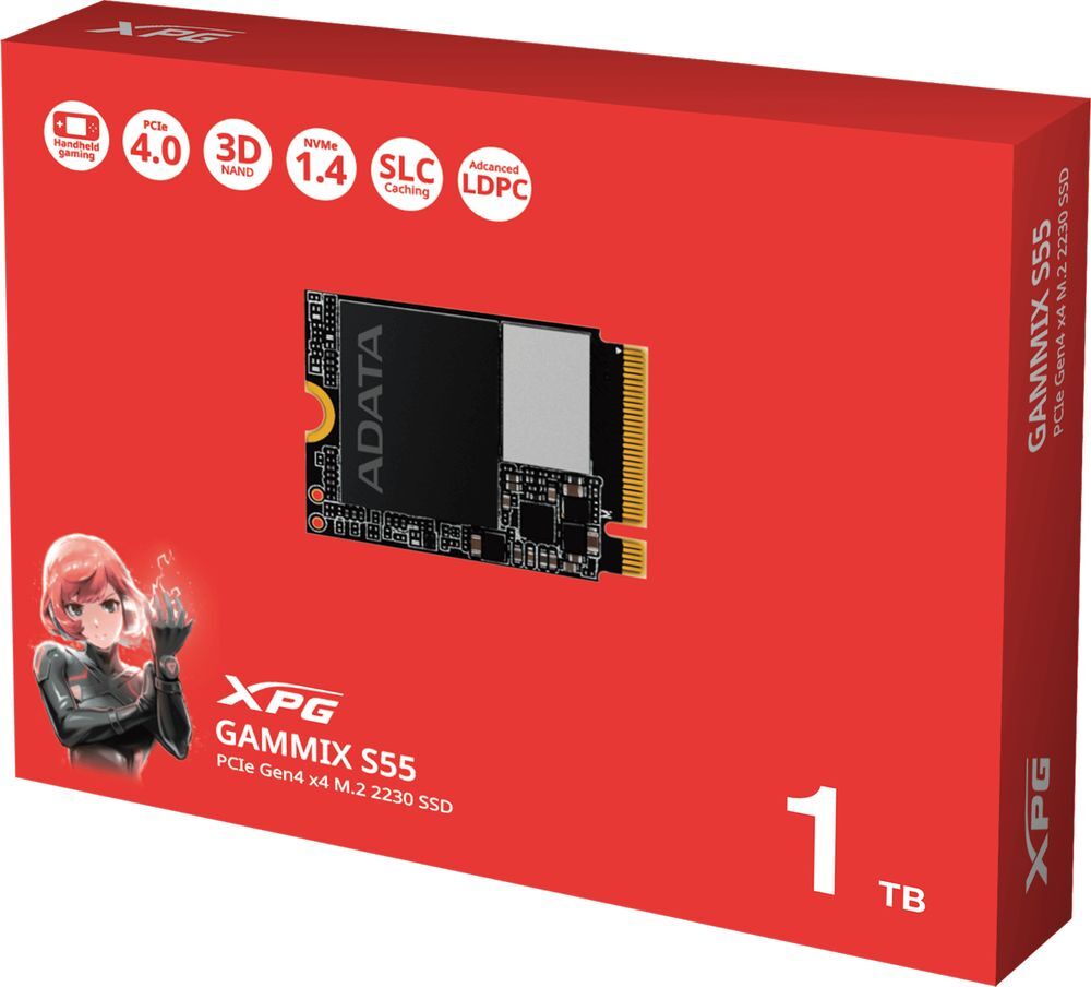 SSD накопитель ADATA M.2 2230 1TB GAMMIX S55 (SGAMMIXS55-1T-C) фото 