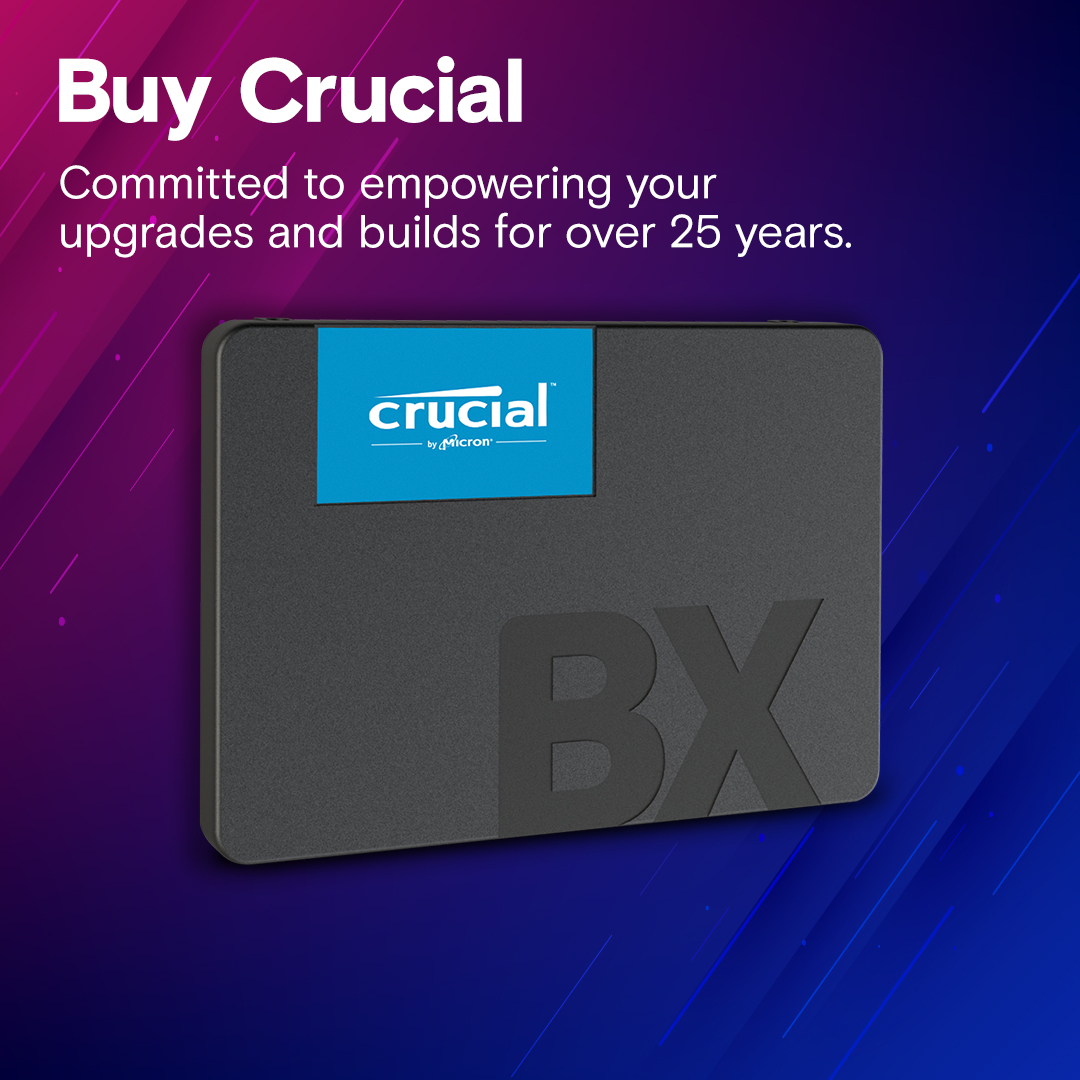 SSD накопичувач Crucial 2.5" 4TB (CT4000BX500SSD1)фото