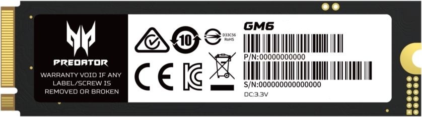 SSD накопичувач Acer M.2 2280 4TB GM6 Predator (BL.9BWWR.135)фото