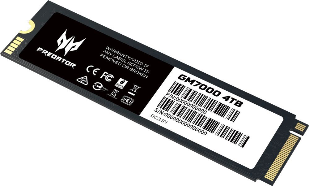 SSD накопитель Acer M.2 2280 1TB GM7000 Predator (BL.9BWWR.105) фото 
