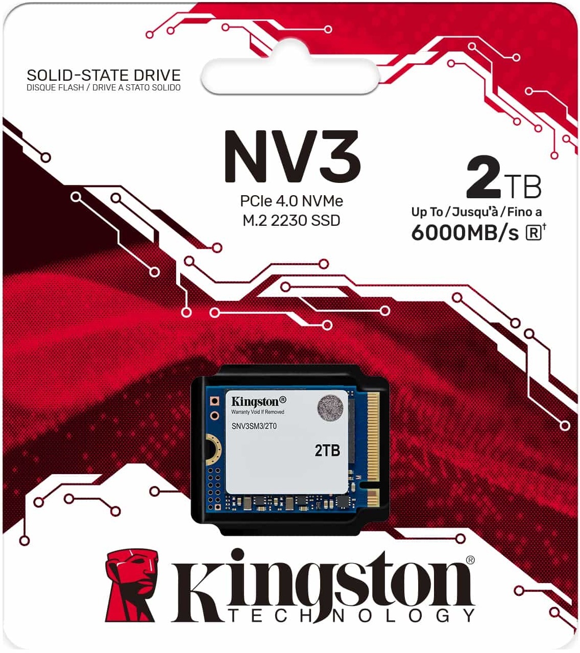 SSD накопитель Kingston M.2 2230 2TB NV3 (SNV3SM3/2T0) фото 