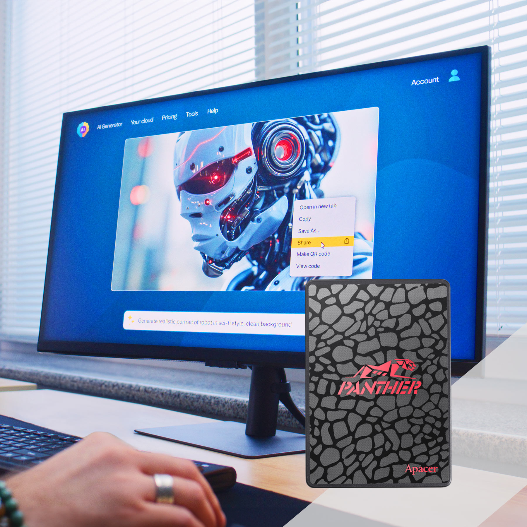 SSD накопитель APACER 2.5" 256GB AS350 PANTHER (AP256GAS350) фото 