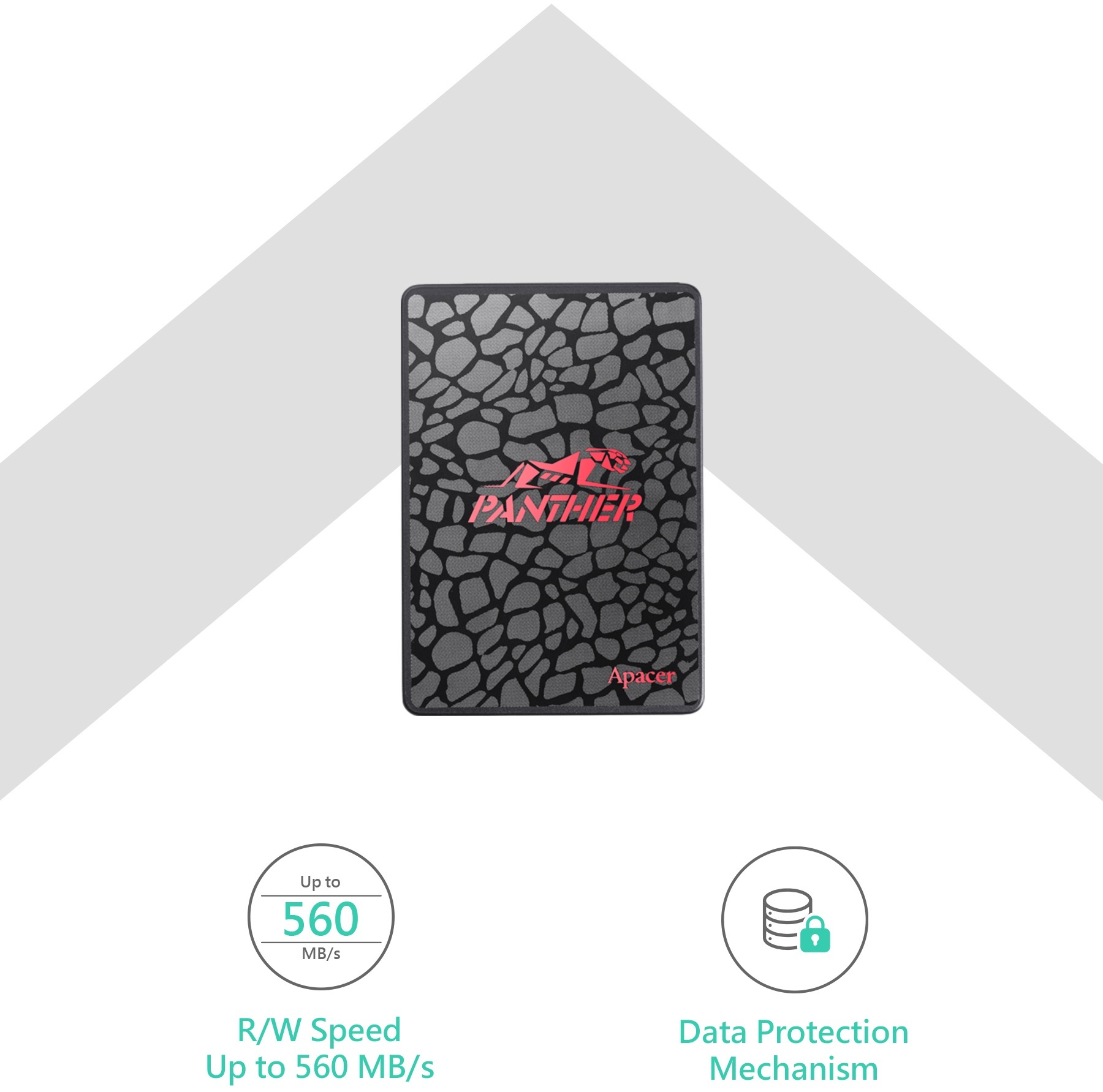 SSD накопитель APACER 2.5" 128GB AS350 PANTHER (AP128GAS350) фото 