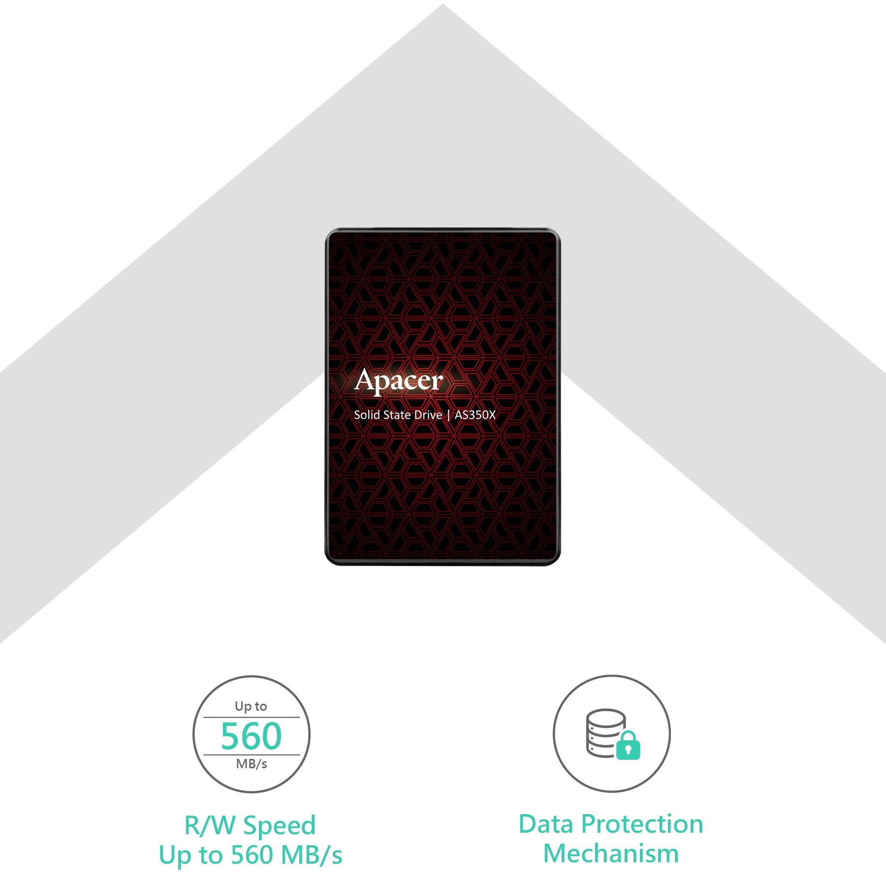 SSD накопитель APACER 2.5" 2TB AS350X (AP2TBAS350XR) фото 