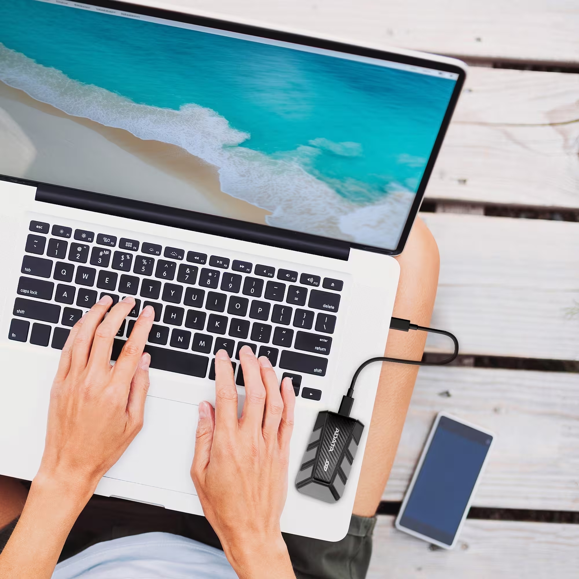 SSD накопитель ADATA USB 3.2 4TB SD820 (SD820-4000G-CGY) фото 